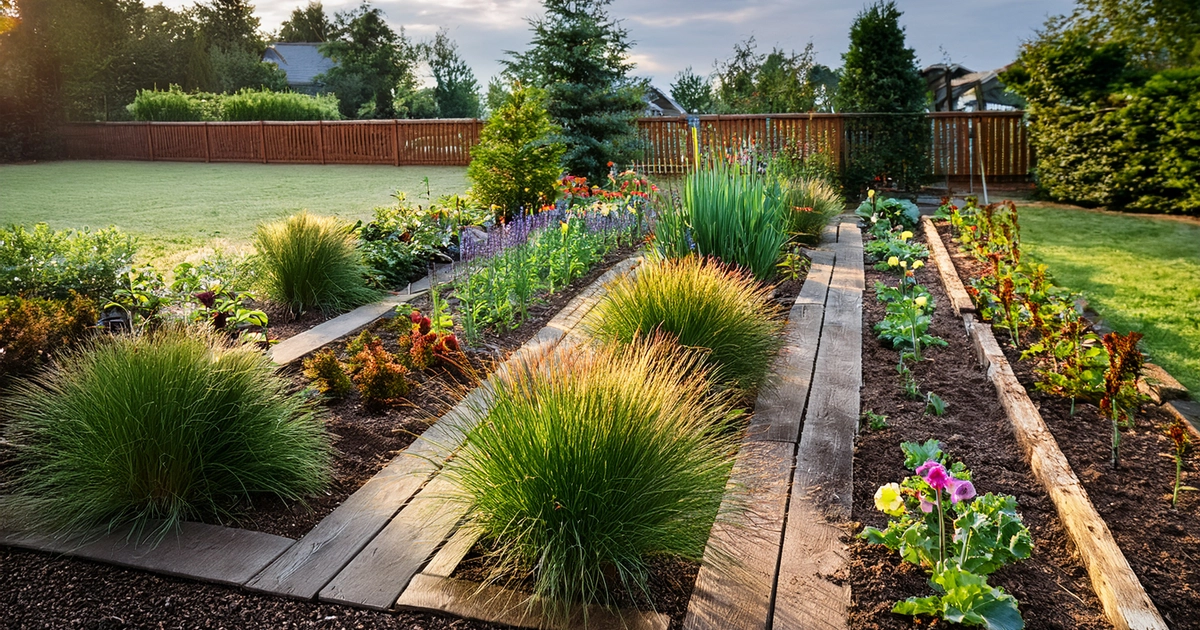 exemple massif de jardin beau