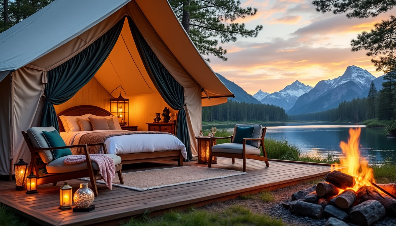 découvrez le glamping, une fusion élégante de camping et de confort, qui promet une expérience en plein air sans compromis. explorez sa définition, ses caractéristiques et les raisons qui en font une tendance incontournable pour les amoureux de la nature en quête de luxe.