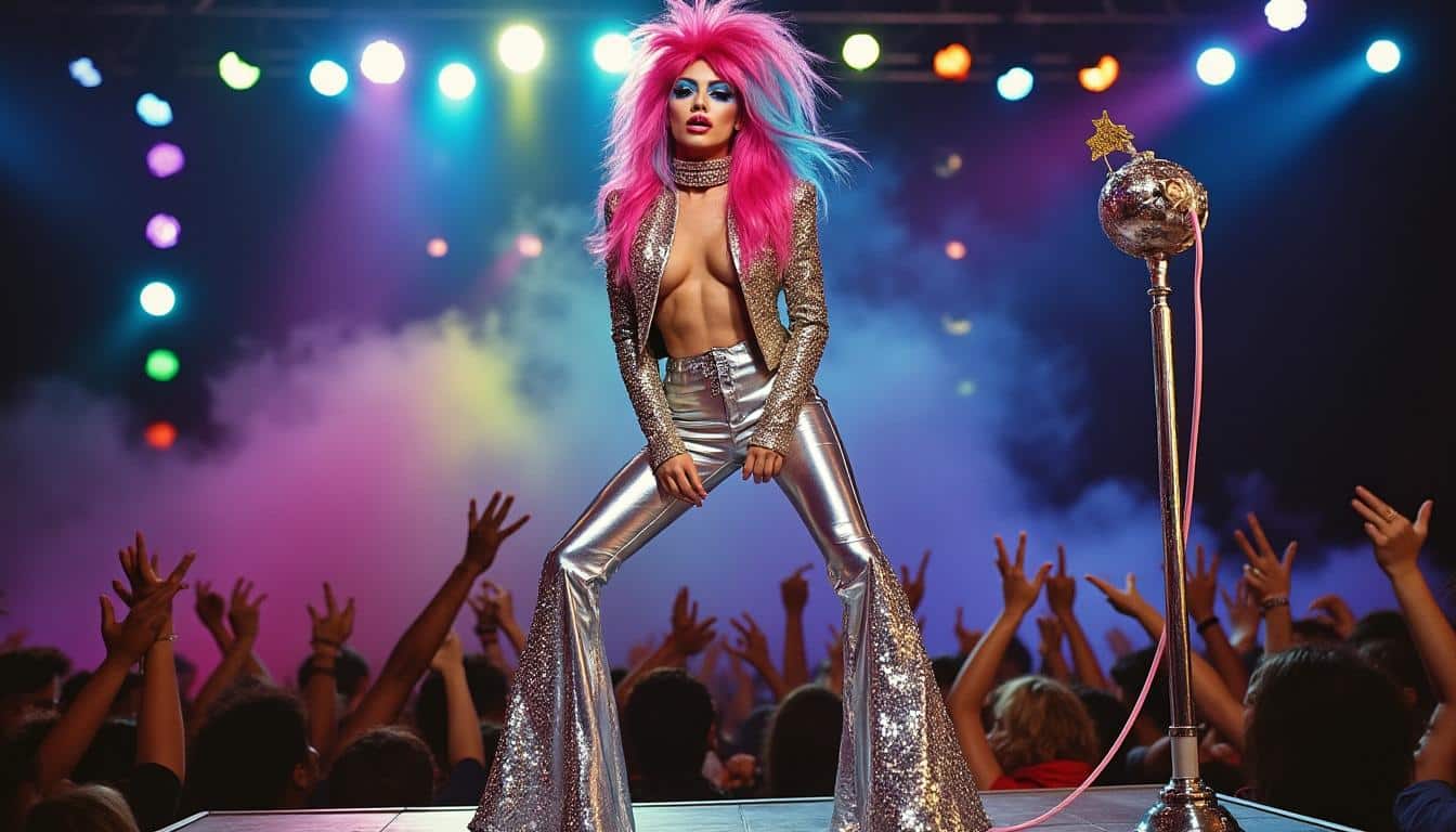 découvrez la définition du glam rock : un style musical et vestimentaire flamboyant né dans les années 1970, caractérisé par ses tenues extravagantes, ses paillettes et son influence sur la culture pop. plongez dans l'univers du glam rock !